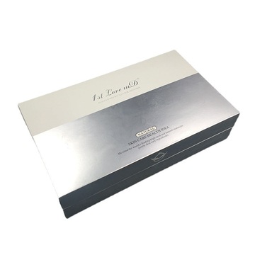 銀卡紙高檔套盒養生套盒美容院精美套盒化妝品套盒天地蓋禮盒